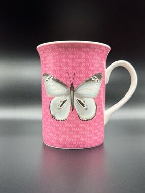 Christopher Vine Australia Butterfly of Peace Fine Bone China Mug Discontinued